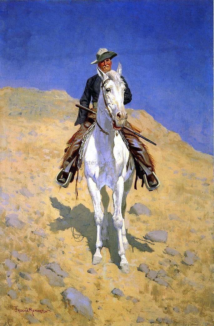 Frederic Remington Self Portrait - Canvas Print