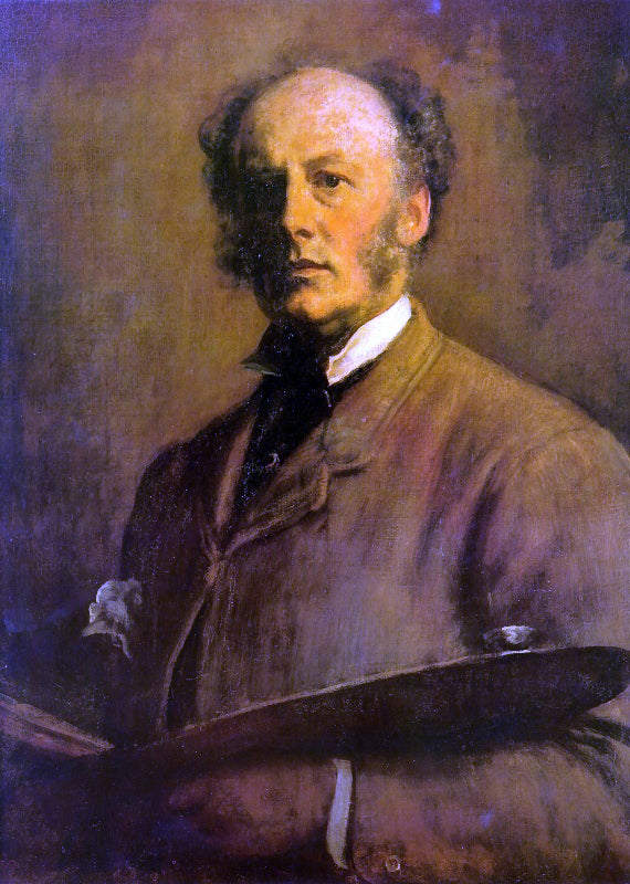 Sir Everett Millais Self Portrait - Canvas Print