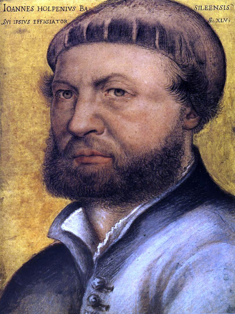 The Younger Hans Holbein Self Portrait - Canvas Print