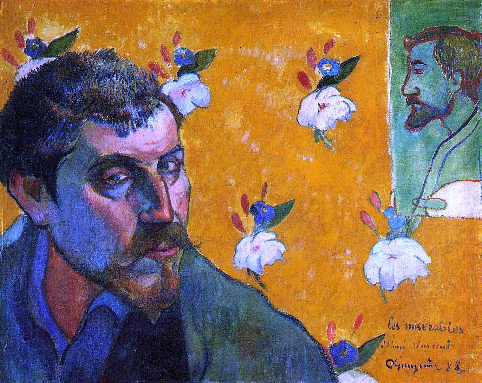 Paul Gauguin Self Portrait, Les Miserables - Canvas Print