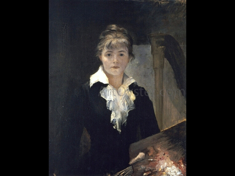 Maria Konstantinowna Bashkirtseff Self Portrait with a Palette - Canvas Print