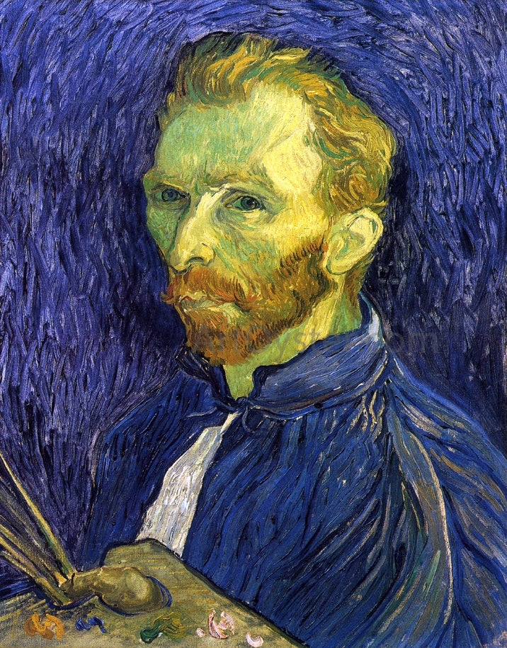 Vincent Van Gogh Self Portrait with Pallette - Canvas Print