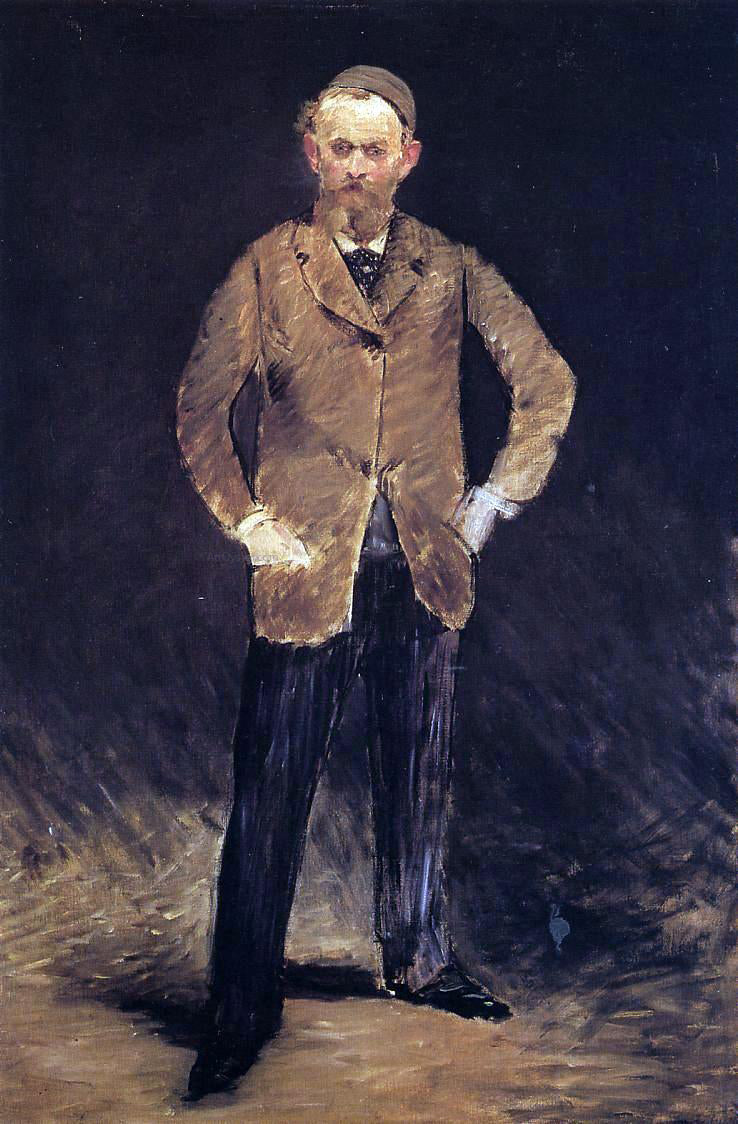 Edouard Manet Self Portrait with Skull-Cap - Canvas Print