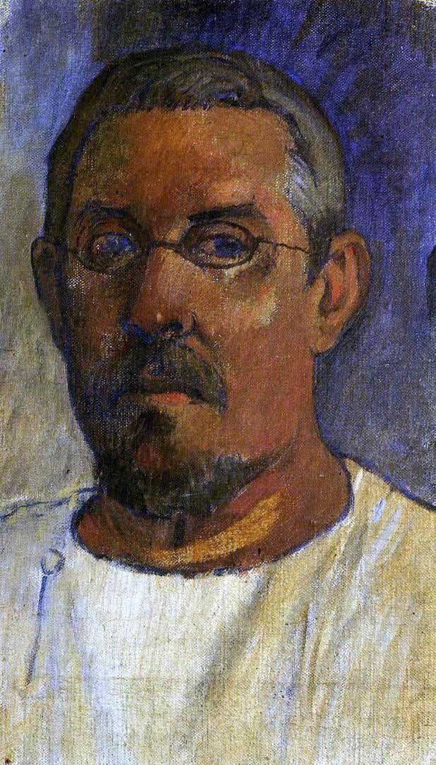 Paul Gauguin Self Portrait with Spectacles - Canvas Print