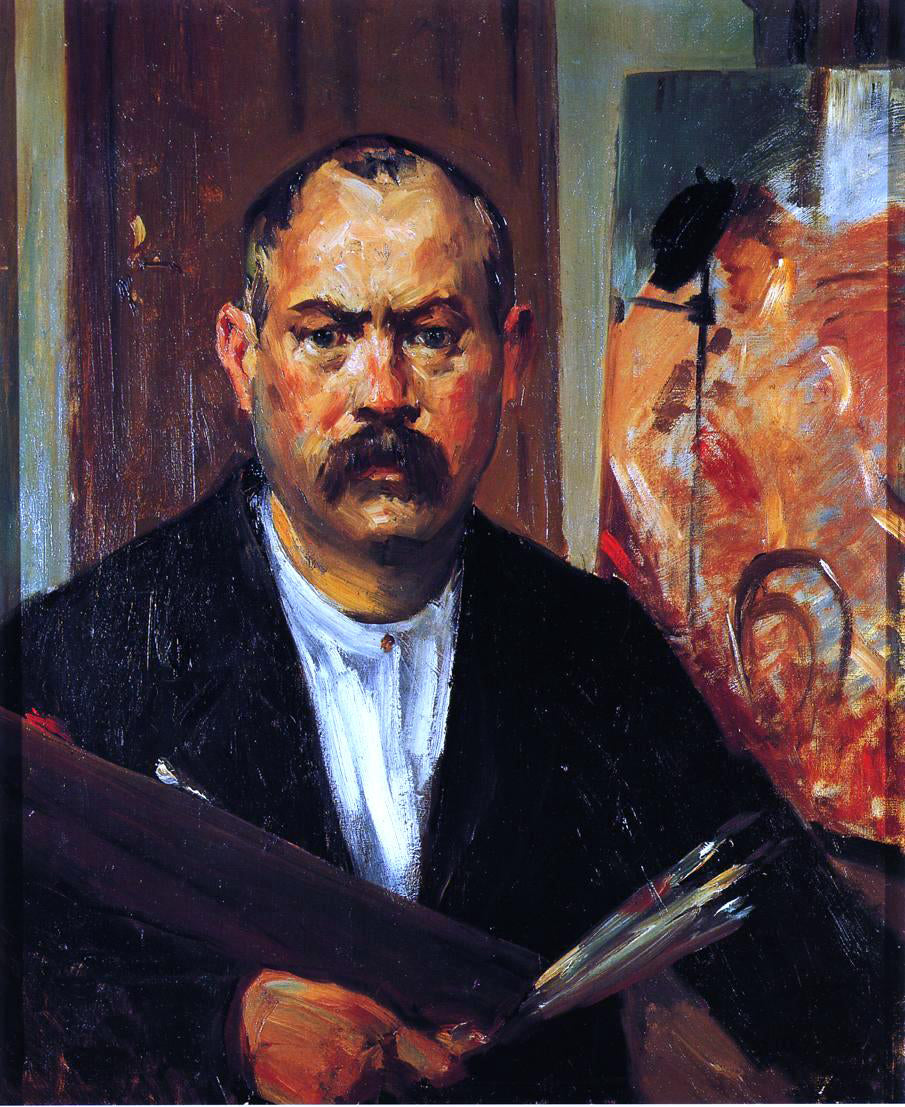 Lovis Corinth Self Portrait without Collar - Canvas Print