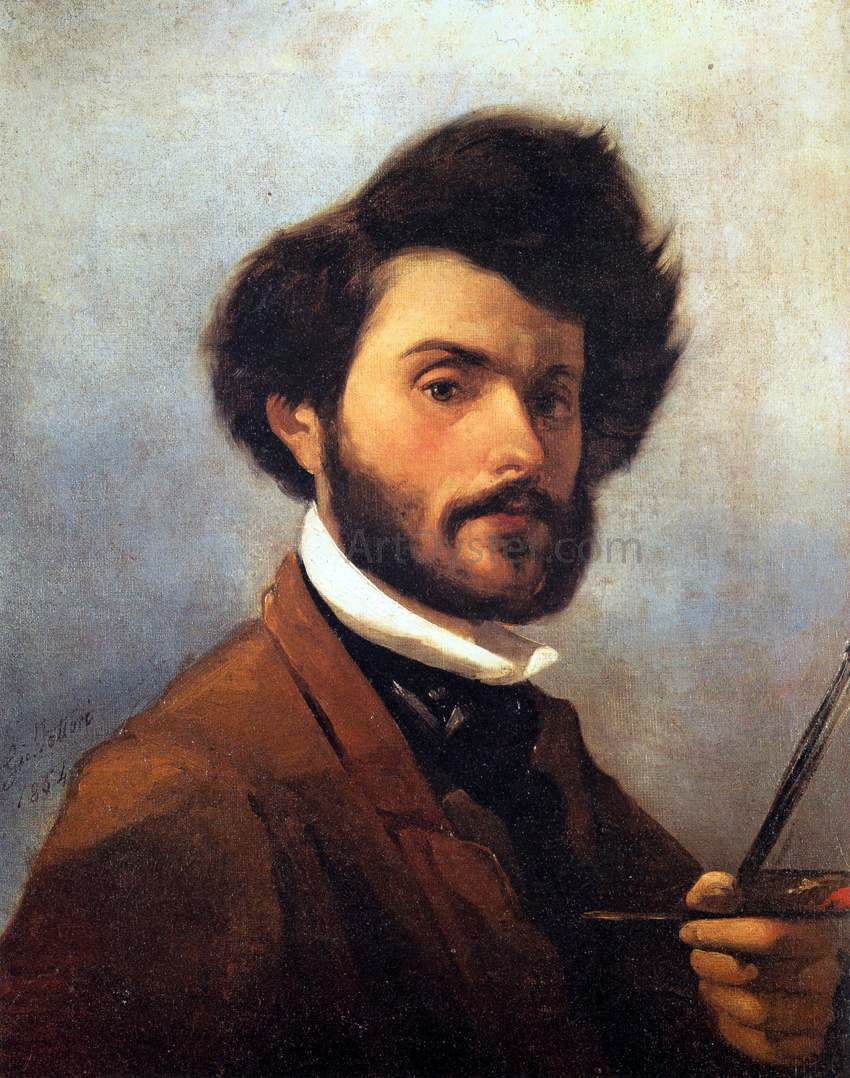 Giovanni Fattori Self-Portrait - Canvas Print