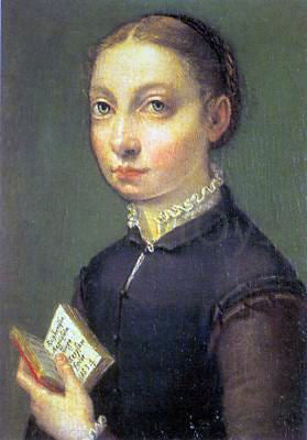 Sofonisba Anguissola Self-Portrait - Canvas Print