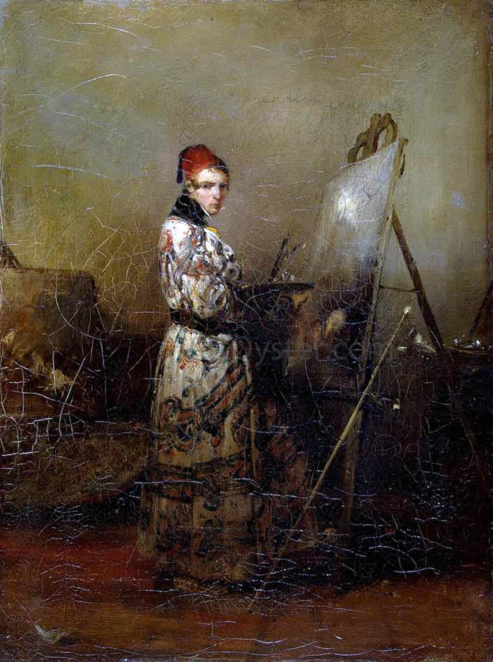 Alexandre Gabriel Decamps Self-Portrait - Canvas Print