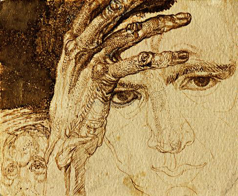 Pavel Filonov Self Portrait - Canvas Print