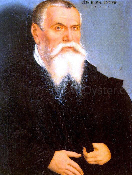 The Elder Lucas Cranach Self-Portrait - Canvas Print