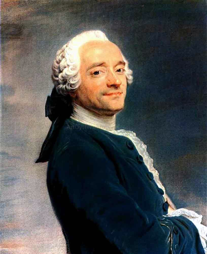 Maurice Quentin De La Tour Self-Portrait - Canvas Print