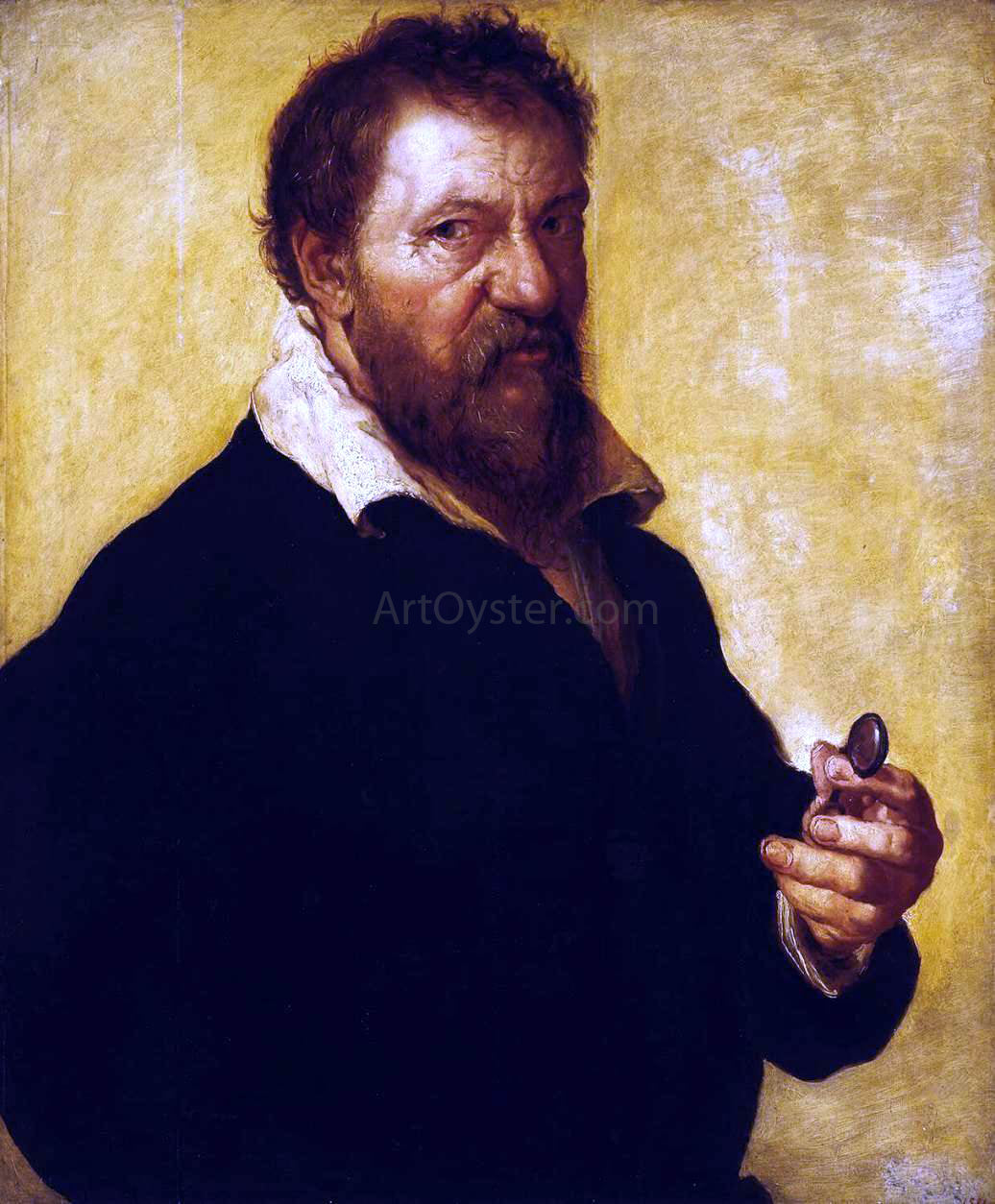 Lambert Lombard Self-Portrait - Canvas Print