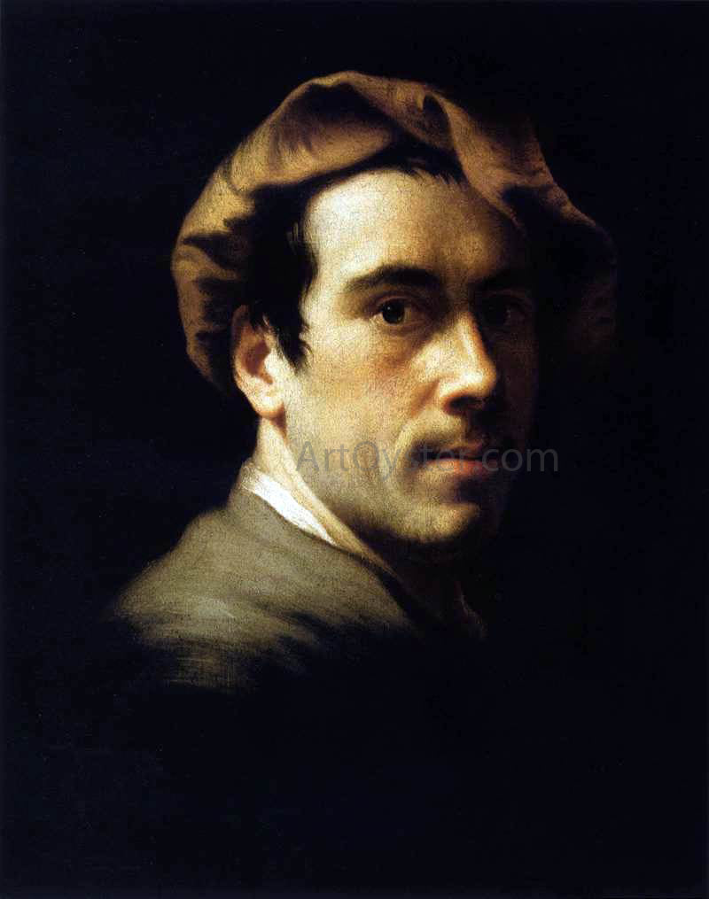 Christian Seybold Self-Portrait as a Young Man - Canvas Print