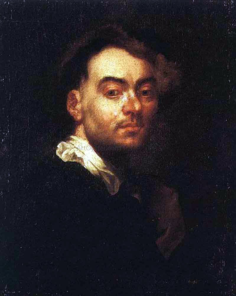 Jan Kupecky Self-Portrait - Canvas Print
