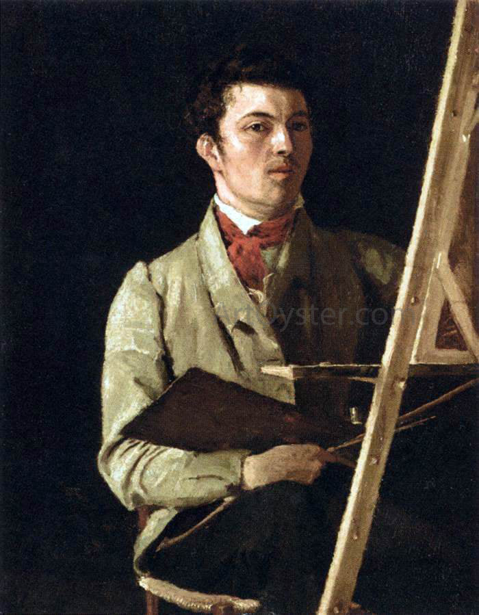 Jean-Baptiste-Camille Corot Self-Portrait - Canvas Print