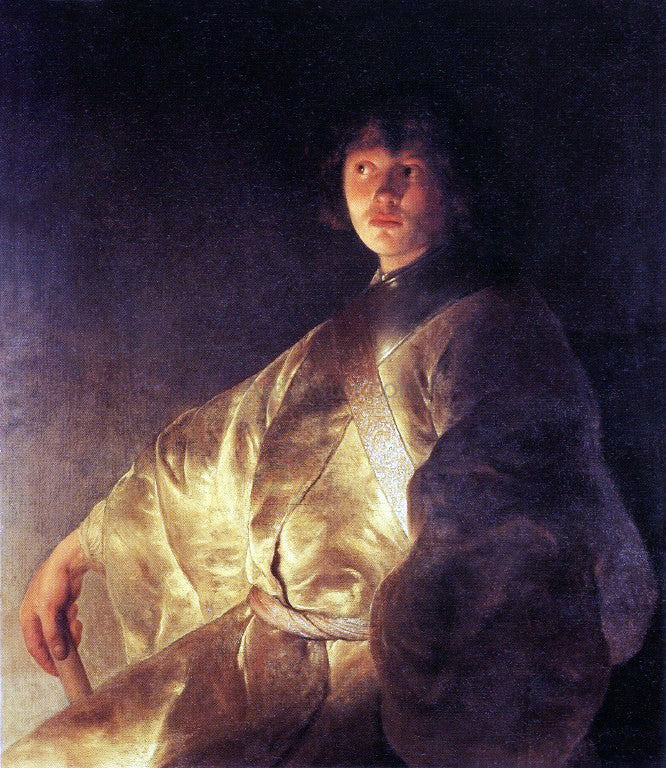 Jan Lievens Self-Portrait in a Yellow Robe - Canvas Print