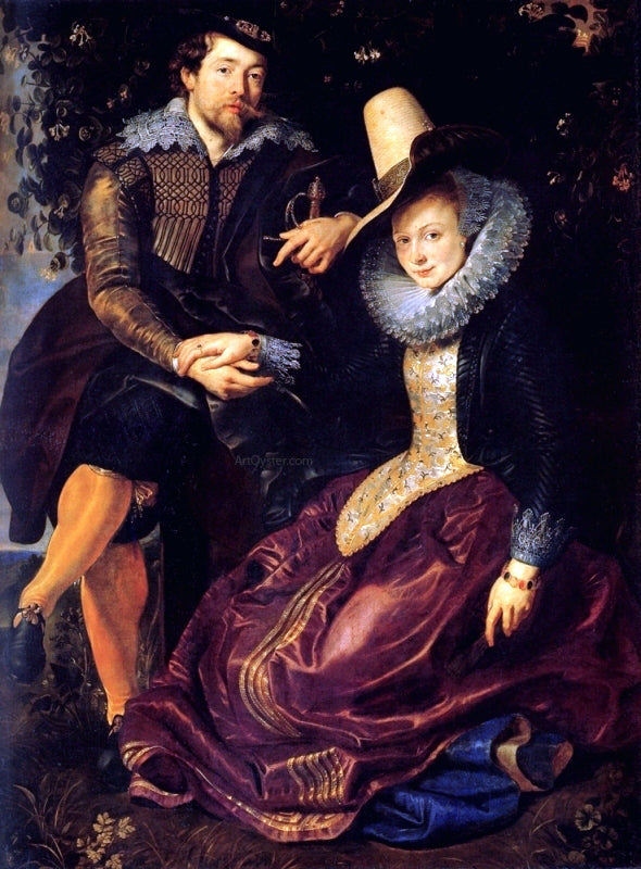 Peter Paul Rubens Self-portrait With Isabella Brant - Canvas Print