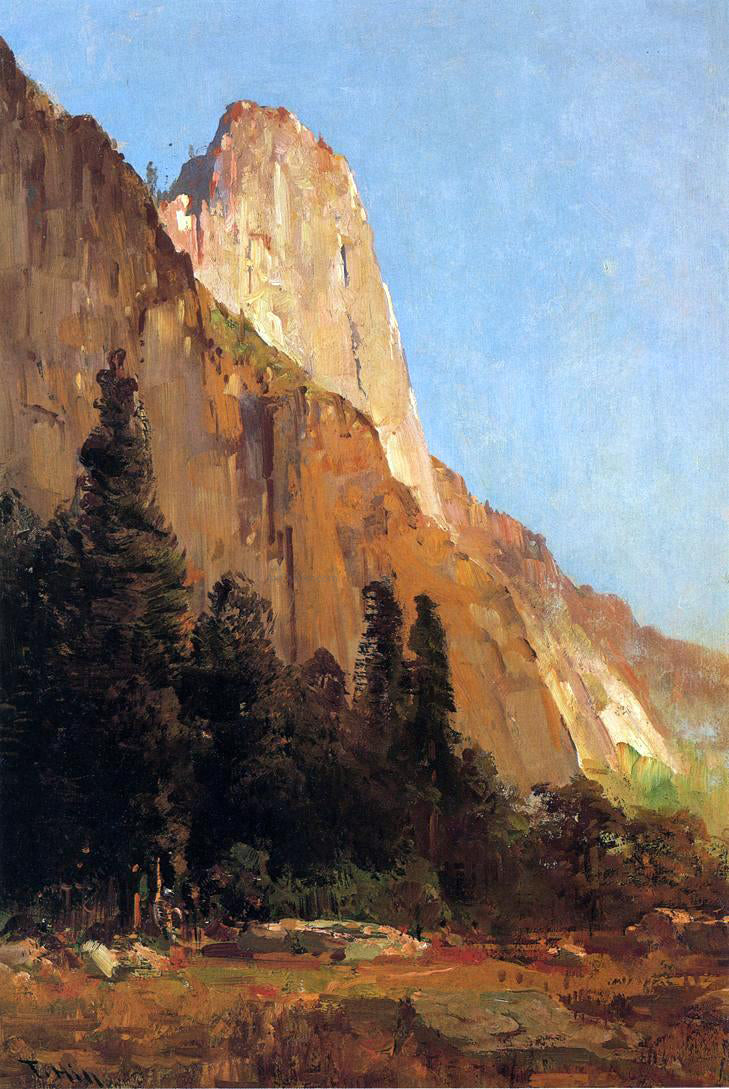 Thomas Hill Sentinel Rock, Yosemite - Canvas Print