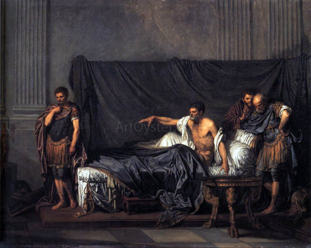 Jean Baptiste Greuze Septimius Severus and Caracalla - Canvas Print