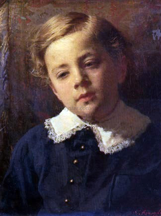 Ivan Nikolaevich Kramskoy Sergey Kramskoy - Canvas Print