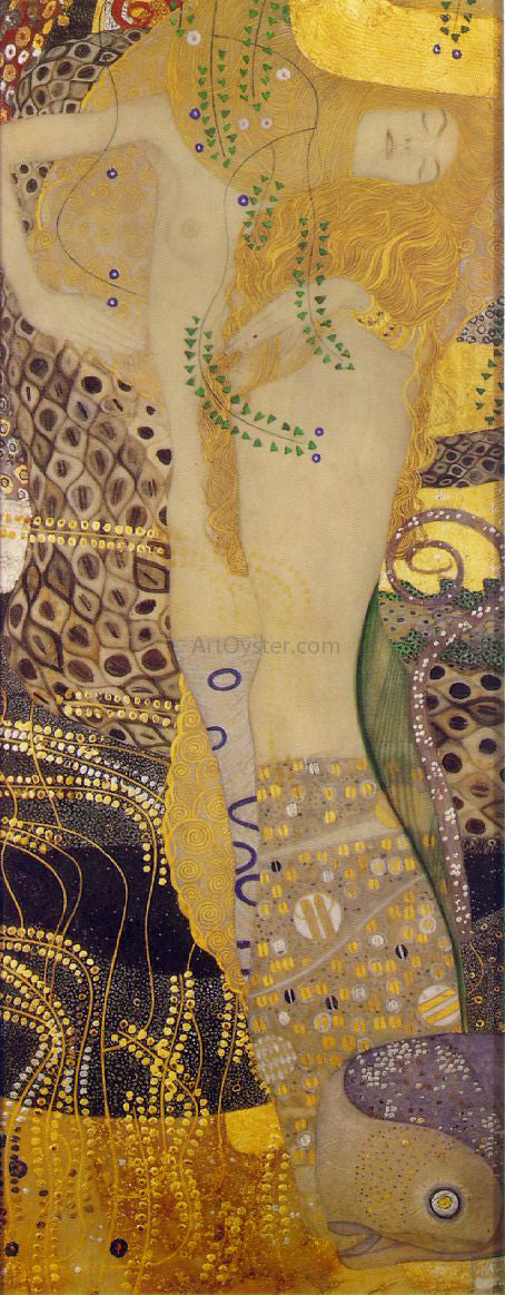 Gustav Klimt Serpents I - Canvas Print