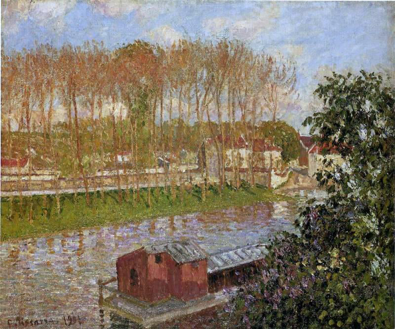 Camille Pissarro Setting Sun at Moret - Canvas Print