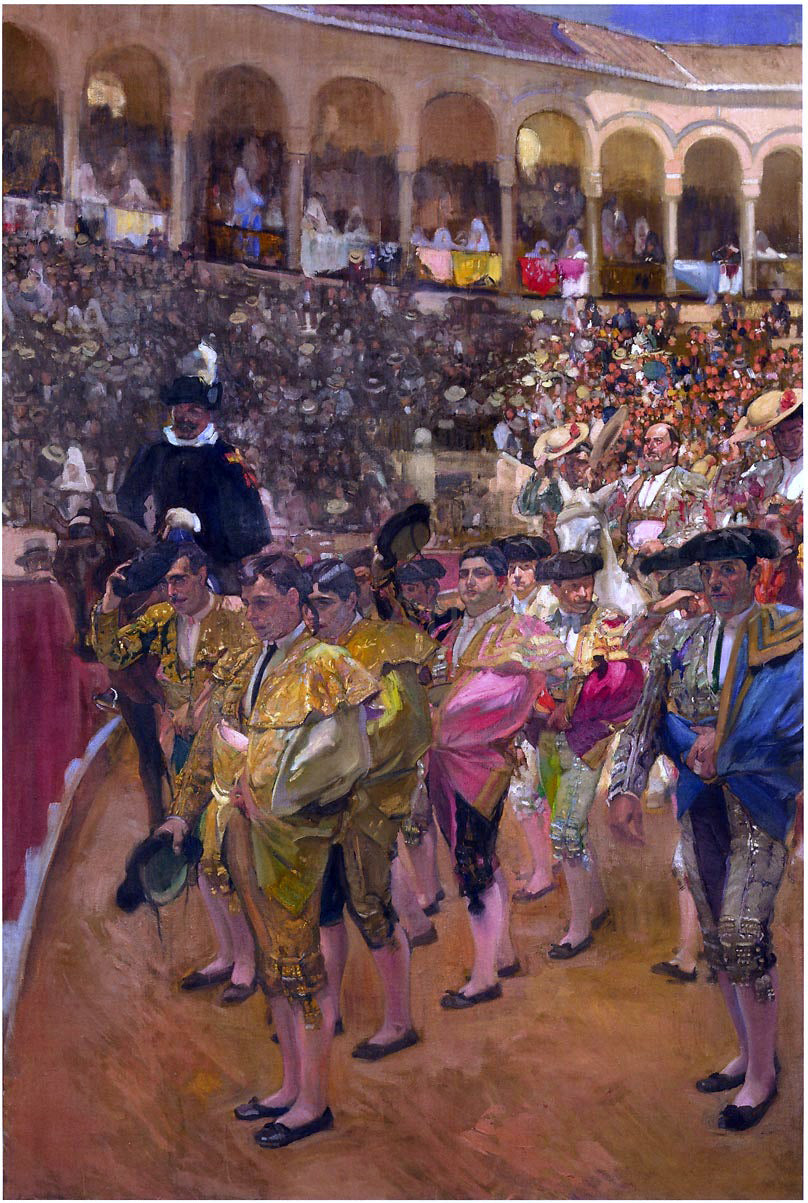 Joaquin Sorolla Y Bastida Seville, the Bullfighters - Canvas Print