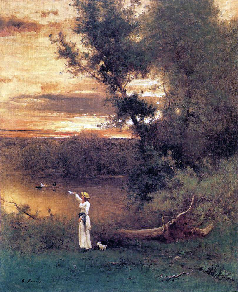 George Inness Shades of Evening - Canvas Print