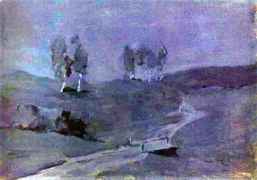 Isaac Ilich Levitan Shadows, Moonlit Night - Canvas Print