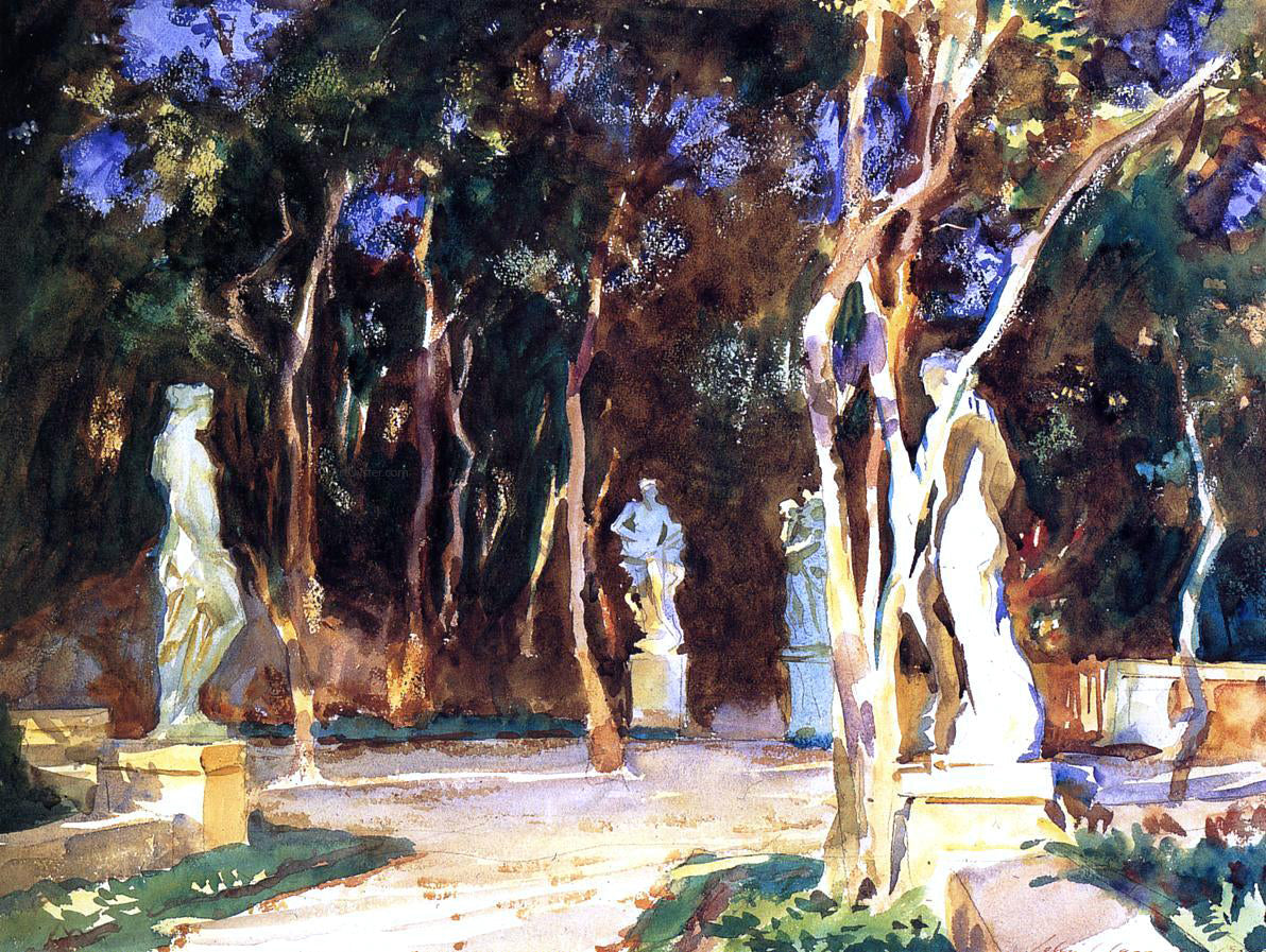 John Singer Sargent Shady Paths - Canvas Print