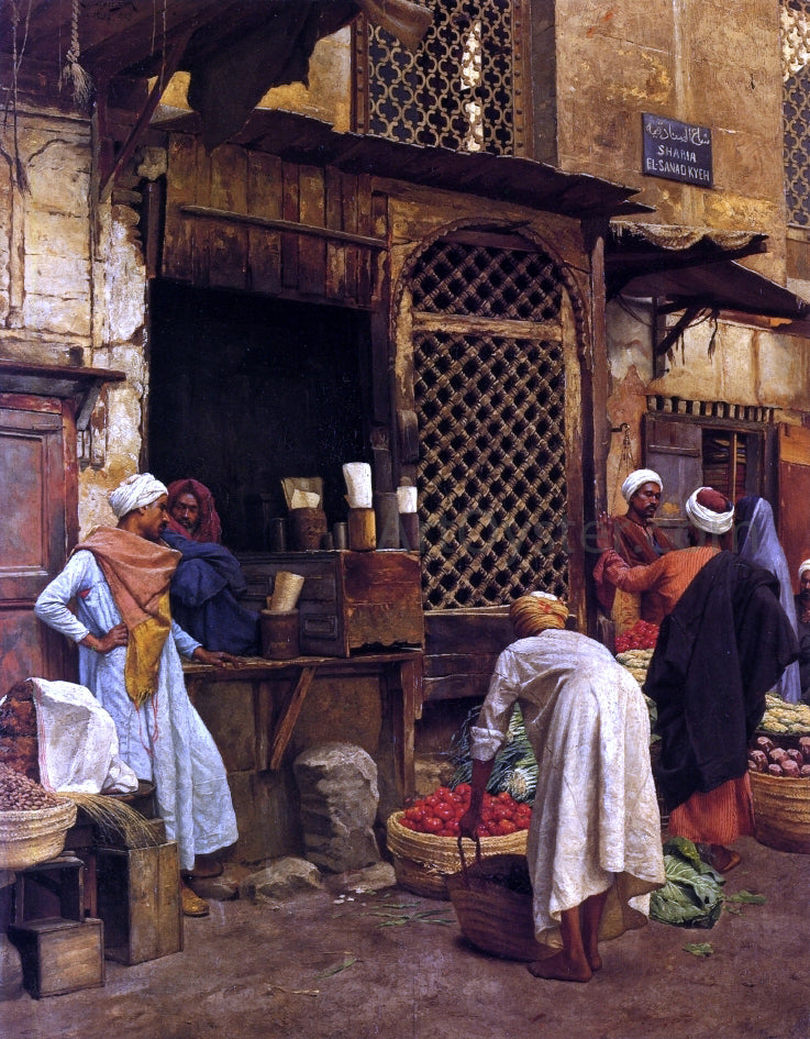 Ludwig Deutsch Sharia El-Sanadkyeh - Canvas Print
