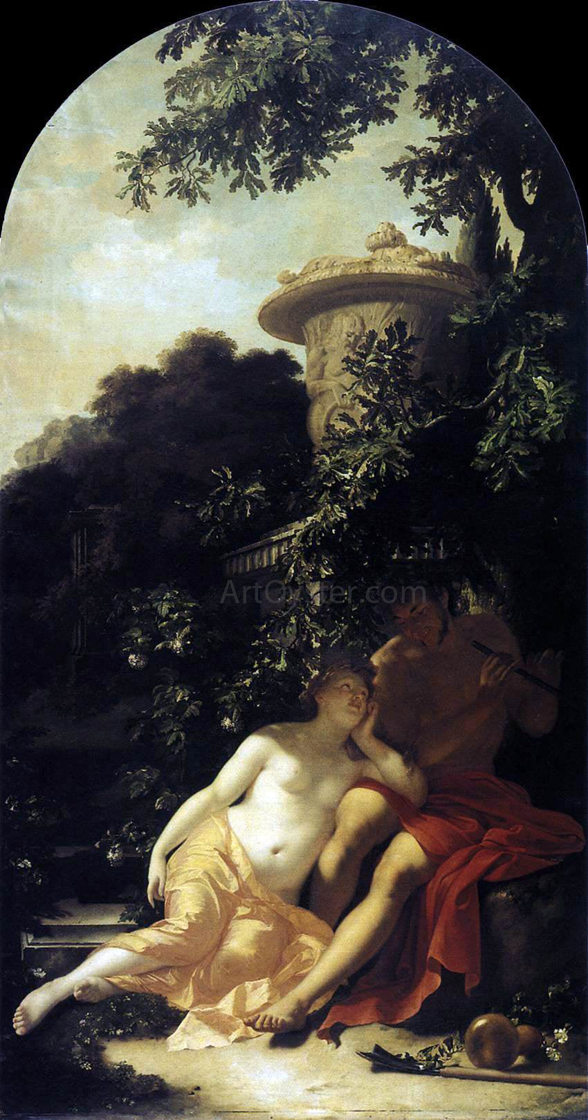 Adriaen Van der Werff Shepherd and Shepherdess - Canvas Print