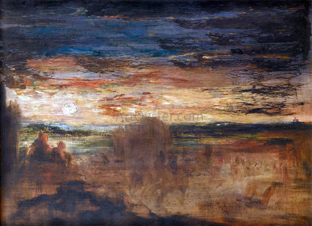 Gustave Moreau Shepherds Viewing Passing Soldiers - Canvas Print