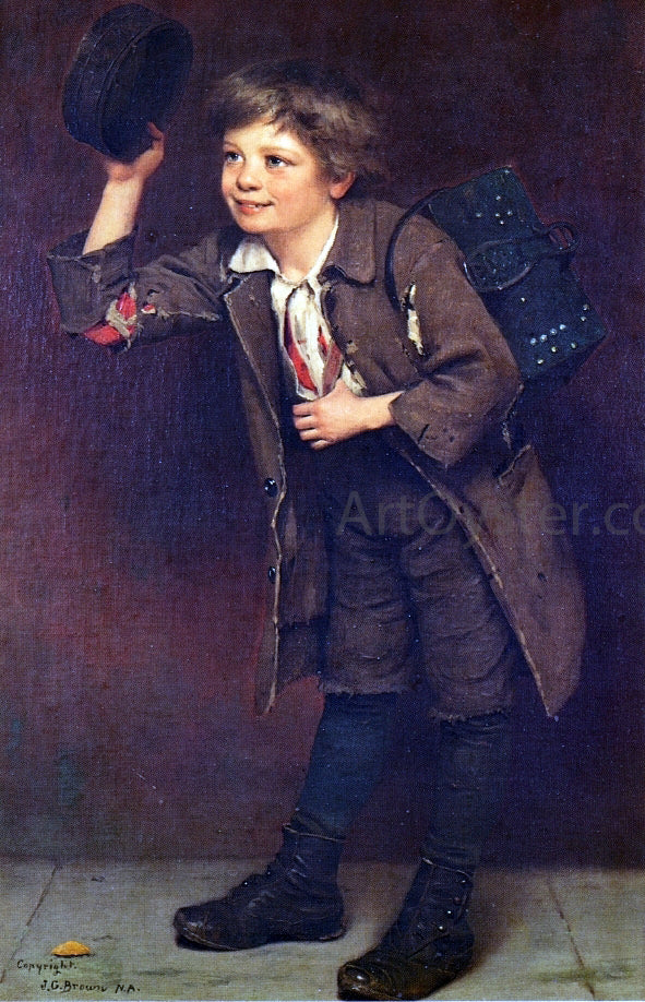 John George Brown Shine, Mister? - Canvas Print
