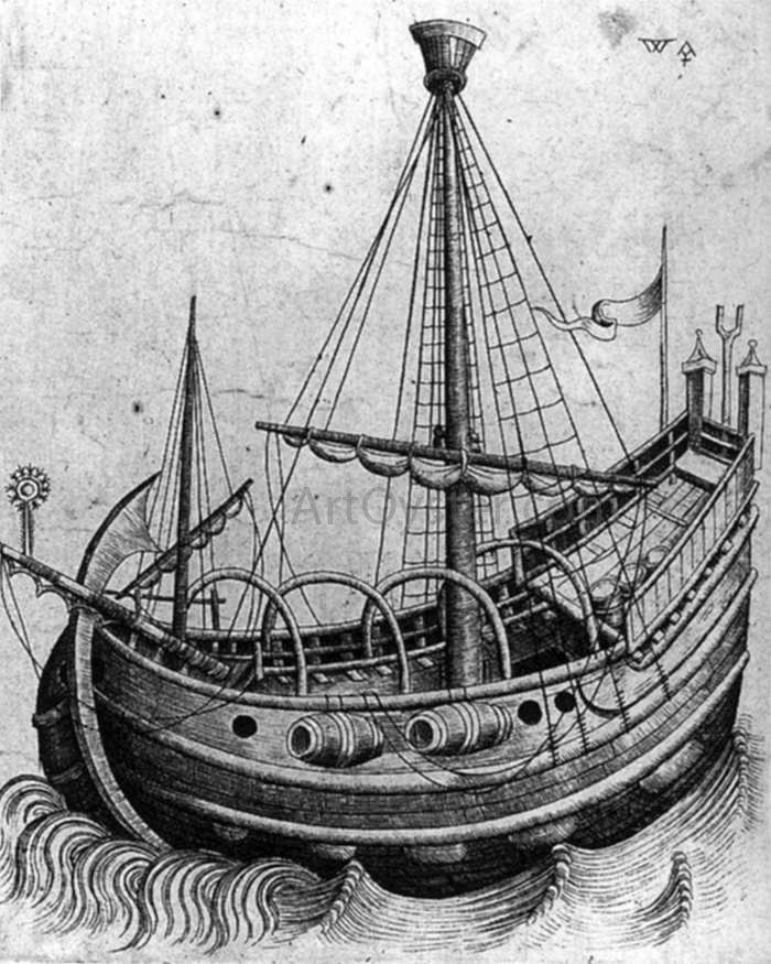 Unknown Printmakers Masters Ship - Canvas Print