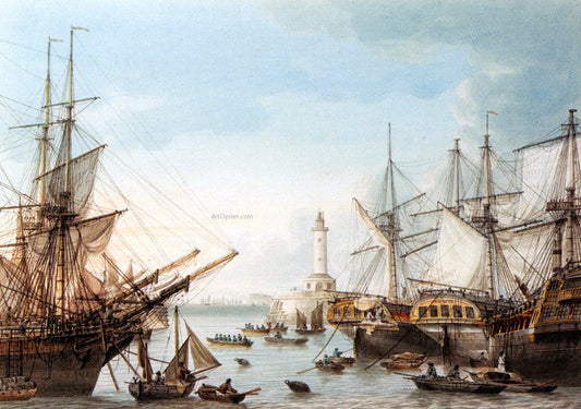 Samuel Atkins Shipping In Ramsgate Harbour - Canvas Print