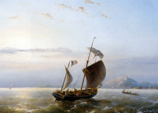 Nicolaas Riegen Shipping Near the Havre - Canvas Print
