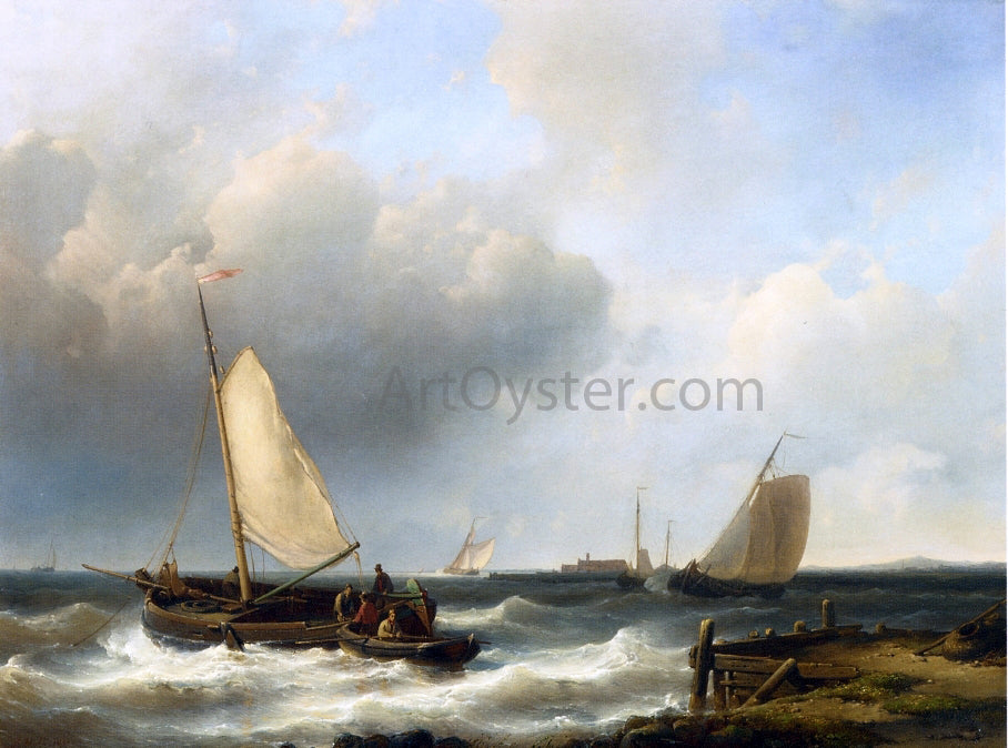 Senior Abraham Hulk Shipping of the Dutch Coast - Canvas Print