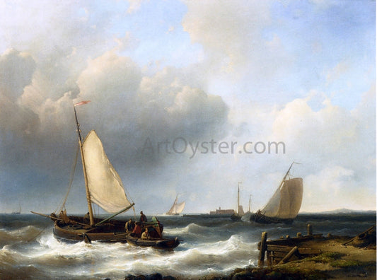 Senior Abraham Hulk Shipping of the Dutch Coast - Canvas Print