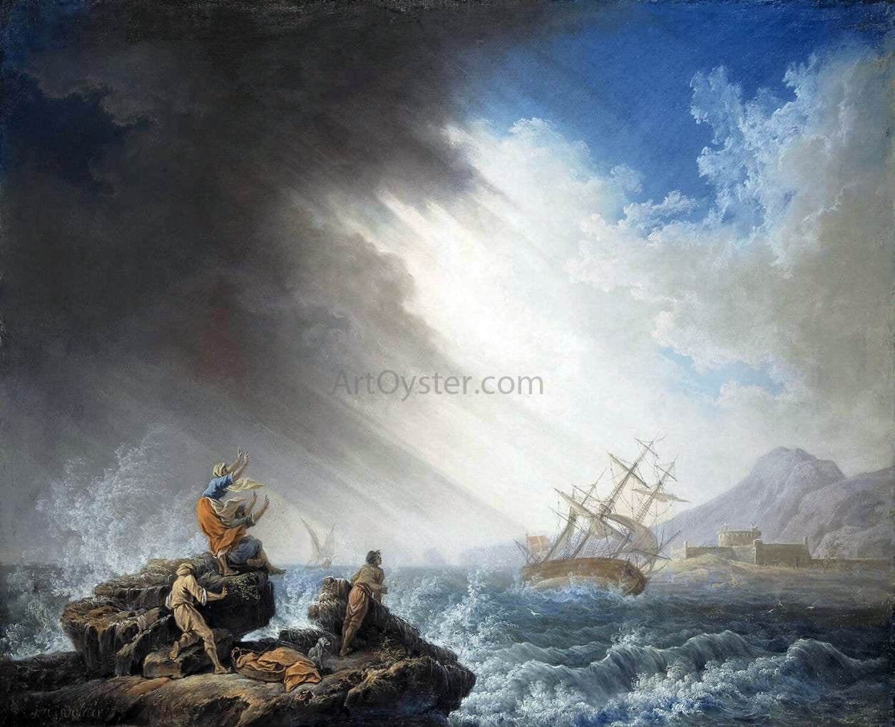 Pierre-Jacques Volaire Ship-Wreck - Canvas Print