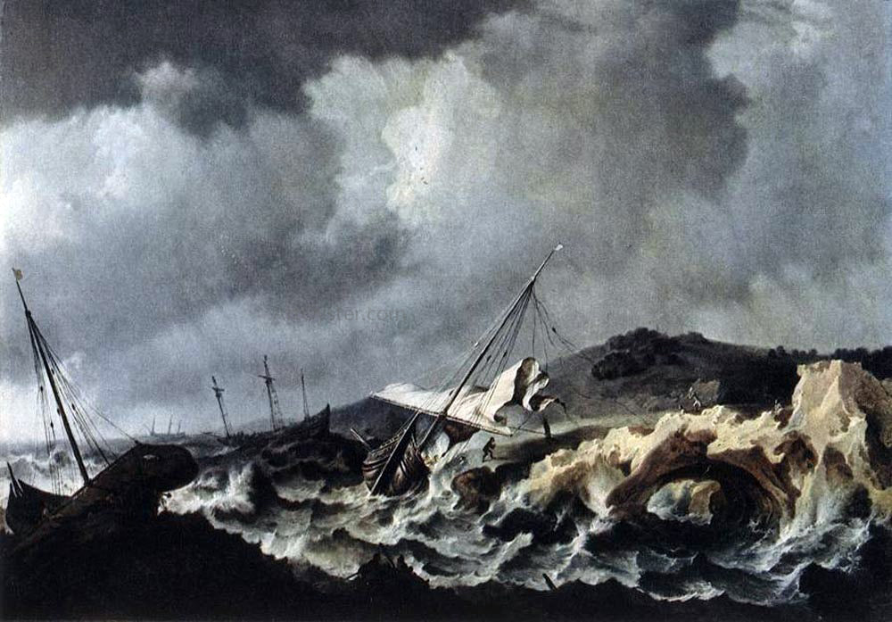 The Elder Bonaventura Peeters Shipwreck - Canvas Print