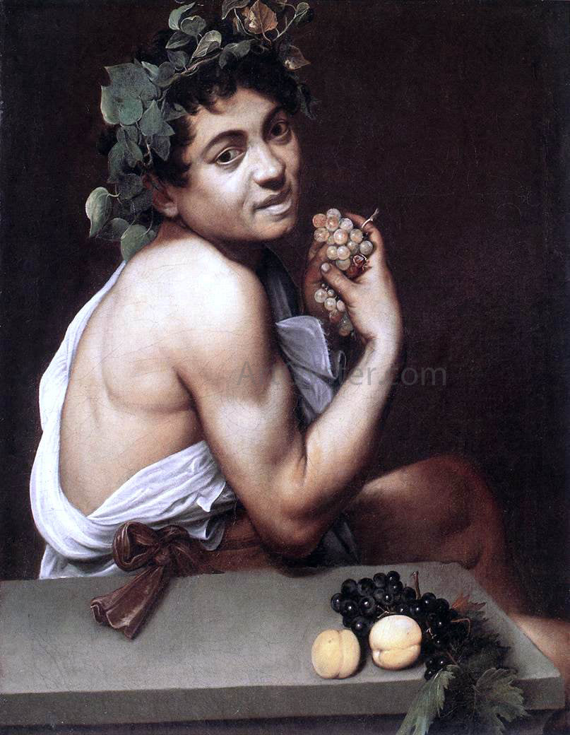 Caravaggio Merisi Sick Bacchus - Canvas Print