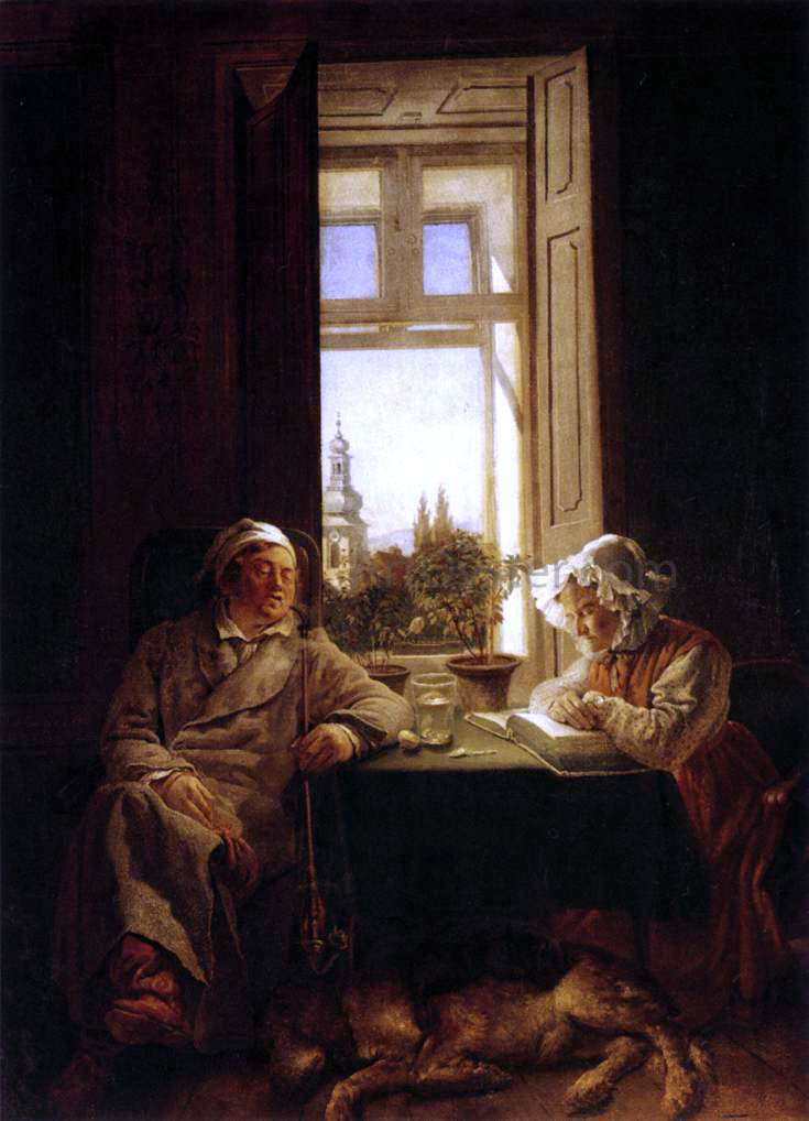 Josef Franz Danhauser Siesta (The Sleepers) - Canvas Print