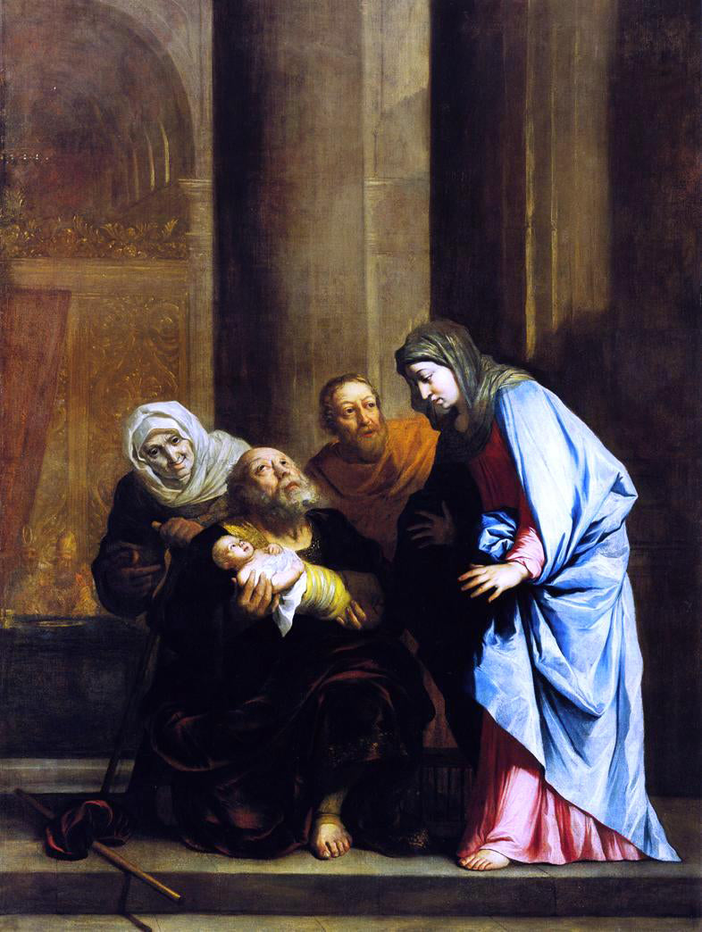 Benjamin West Simeon with the Infant Jesus - Canvas Print