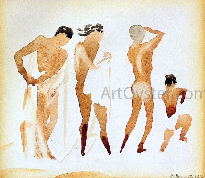Charles Demuth Simi-Nude Figures - Canvas Print