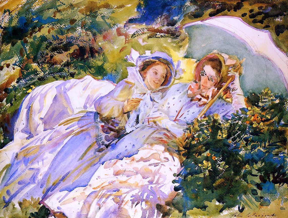 John Singer Sargent Simplon Pass: The Tease - Canvas Print