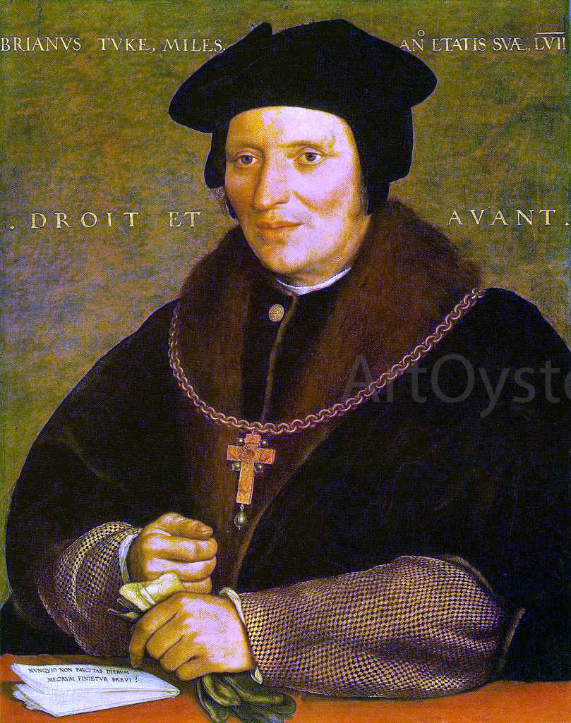 The Younger Hans Holbein Sir Brian Tuke - Canvas Print