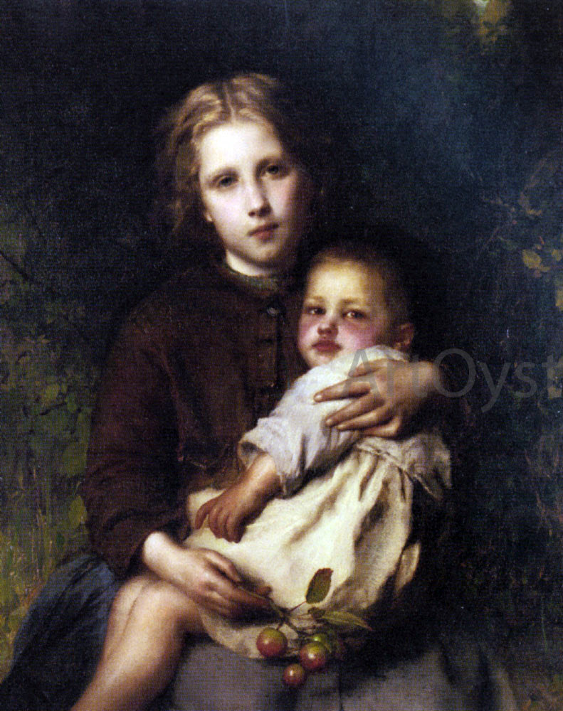 Etienne Adolphe Piot Sisterly Love - Canvas Print