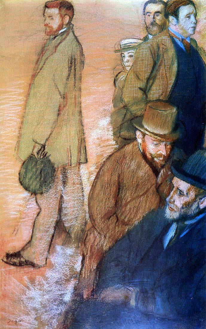 Edgar Degas Six Friends of the Artist - Canvas Print