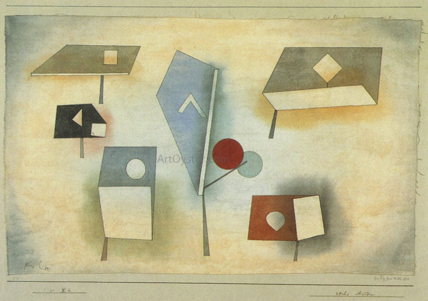 Paul Klee Six Species - Canvas Print